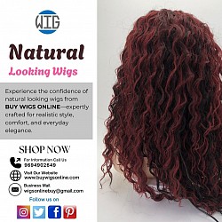 Natural looking wigs